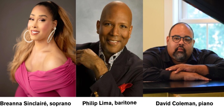 Breanna Sinclairé, soprano, Philip Lima, baritone, David Coleman, piano